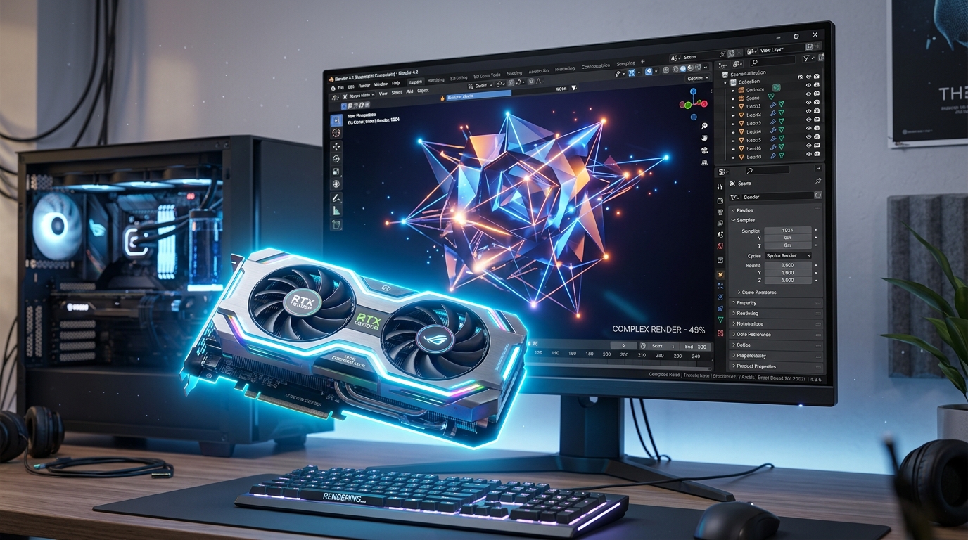 بهترین کارت گرافیک مناسب Blender — مقایسه NVIDIA و AMD برای رندرینگ