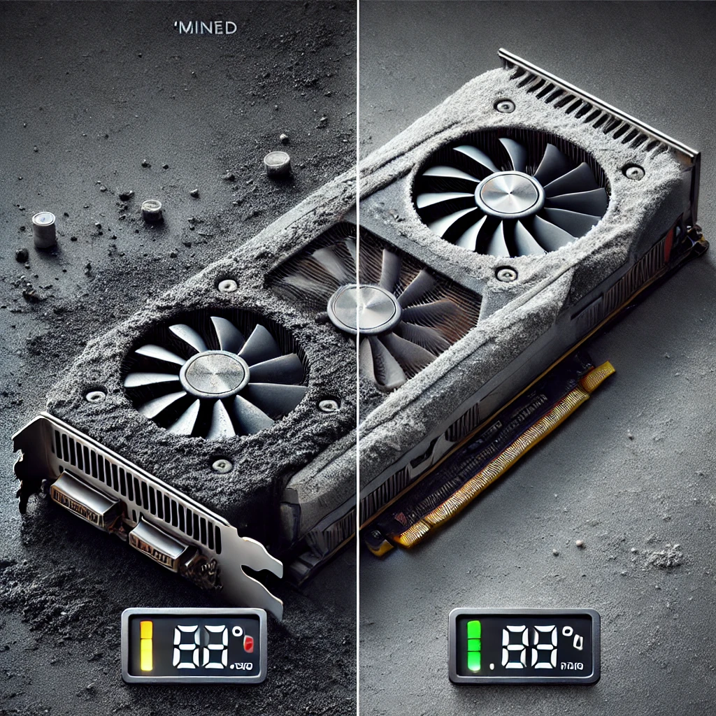 تفاوت بین کارت گرافیک ماین شده و ماین نشده