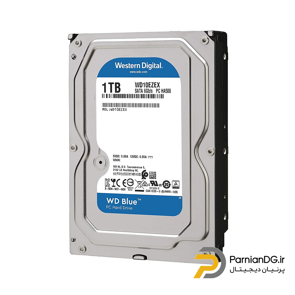 هارد دیسک اینترنال وسترن دیجیتال 1TB WD Blue WD10EZEX استوک