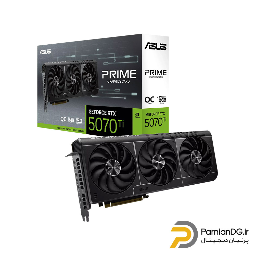 کارت گرافیک RTX 5070 Ti 16GB ASUS Prime استوک + گارانتی