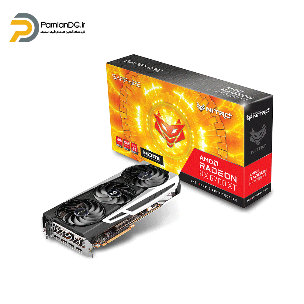 کارت گرافیک RX 6700XT Sapphire NITRO+ 12GB استوک + یک هفته مهلت تست