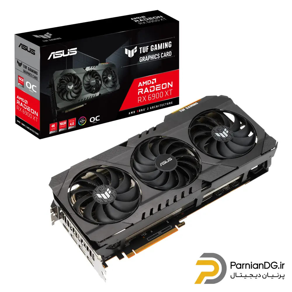 کارت گرافیک ایسوس RX 6900XT O16G ASUS TUF Gaming استوک
