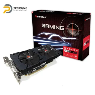 کارت گرافیک RX 580 BIOSTAR GAMING 8GB استوک+یک هفته مهلت تست