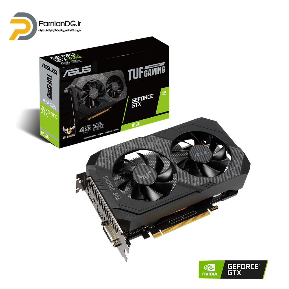 کارت گرافیک GTX 1650 ASUS TUF 4G DDR6 استوک + یک هفته مهلت تست