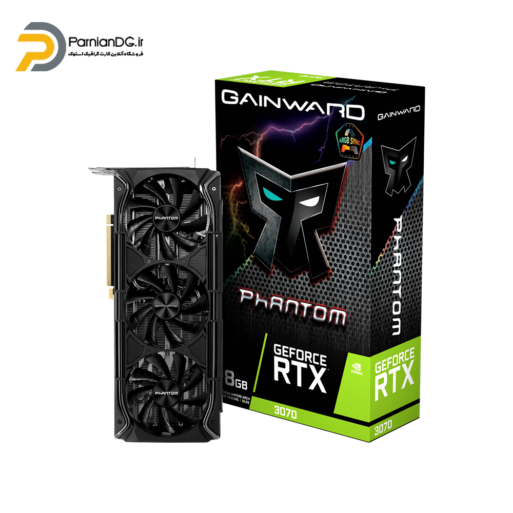 کارت گرافیک RTX 3070 GAINWARD Phantom 8G استوک + یک هفته مهلت تست